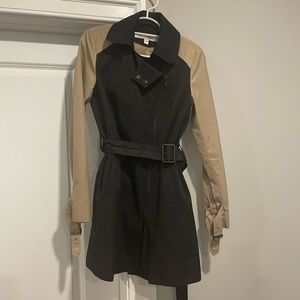 Kenneth Cole 2-tone Rain Coat Trench Coat